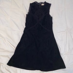 velvet black dress.